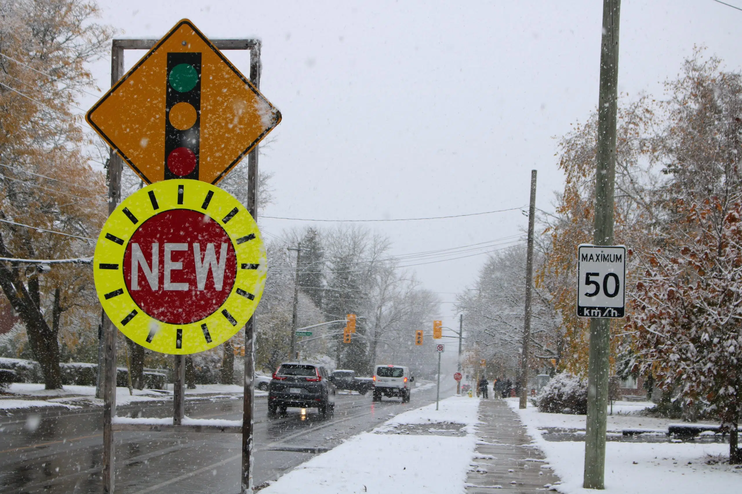 New traffic lights switched on in east end Belleville