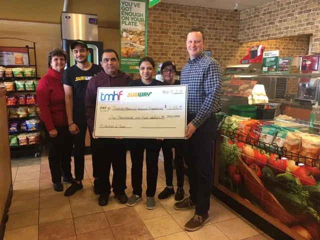 Subway fundraiser for TMHF a tasty success