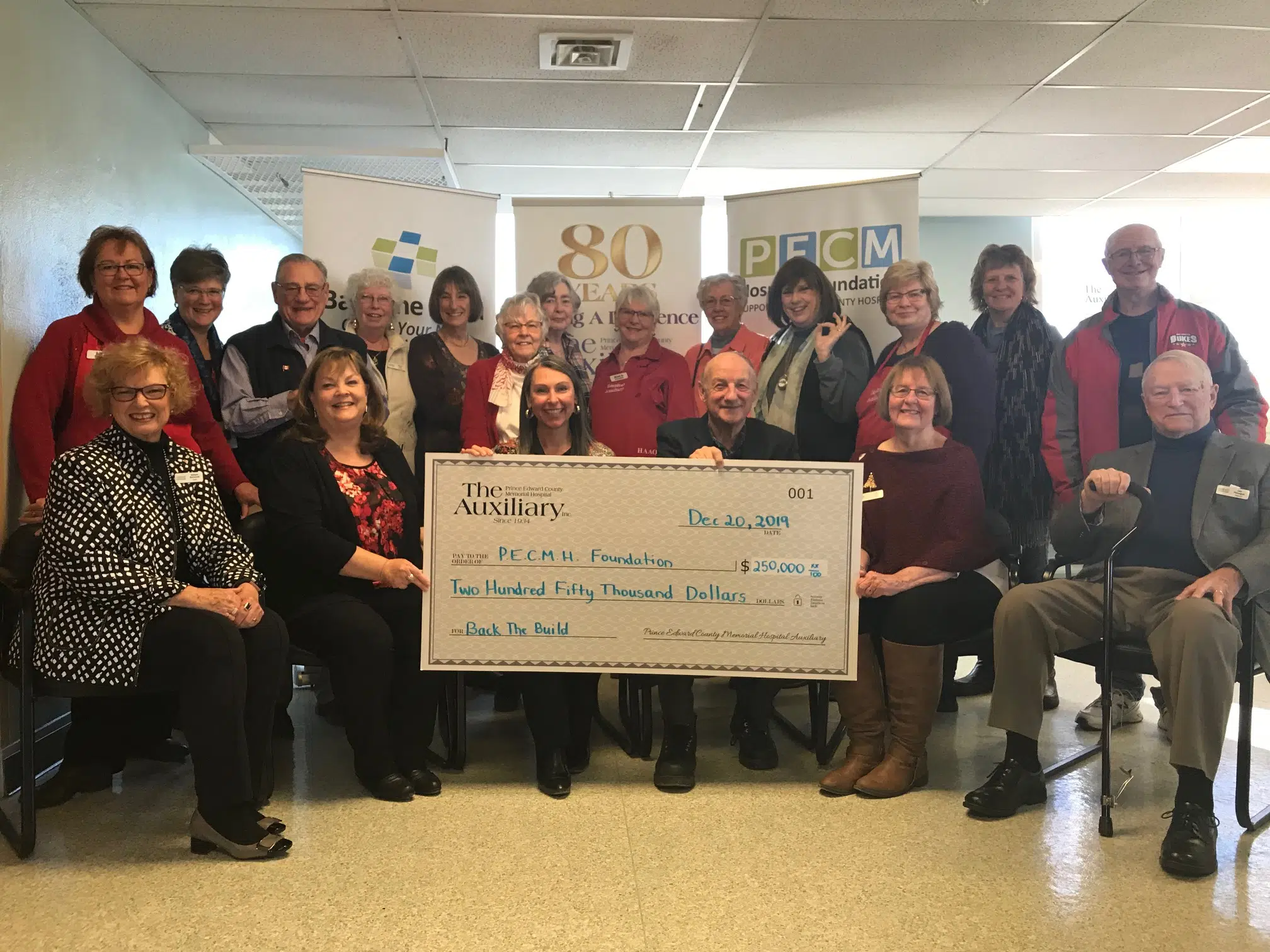 PEC Hospital Auxiliary gives $250,000 holiday gift