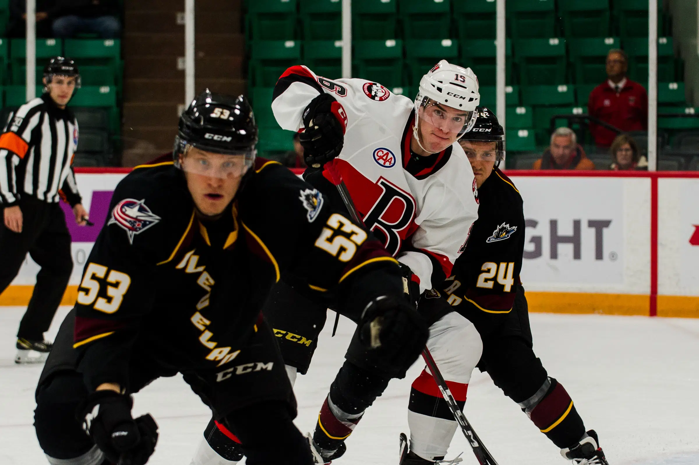 Monsters mash B-Sens 6-2 in first game of double header