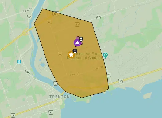 Power outage hits Trenton east