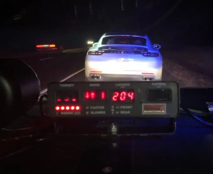 Speedster caught on 401