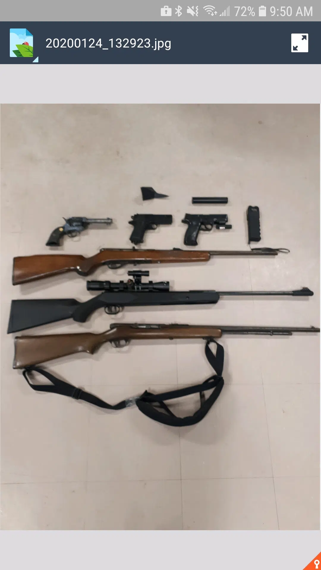 Weapons seized from Quinte West home