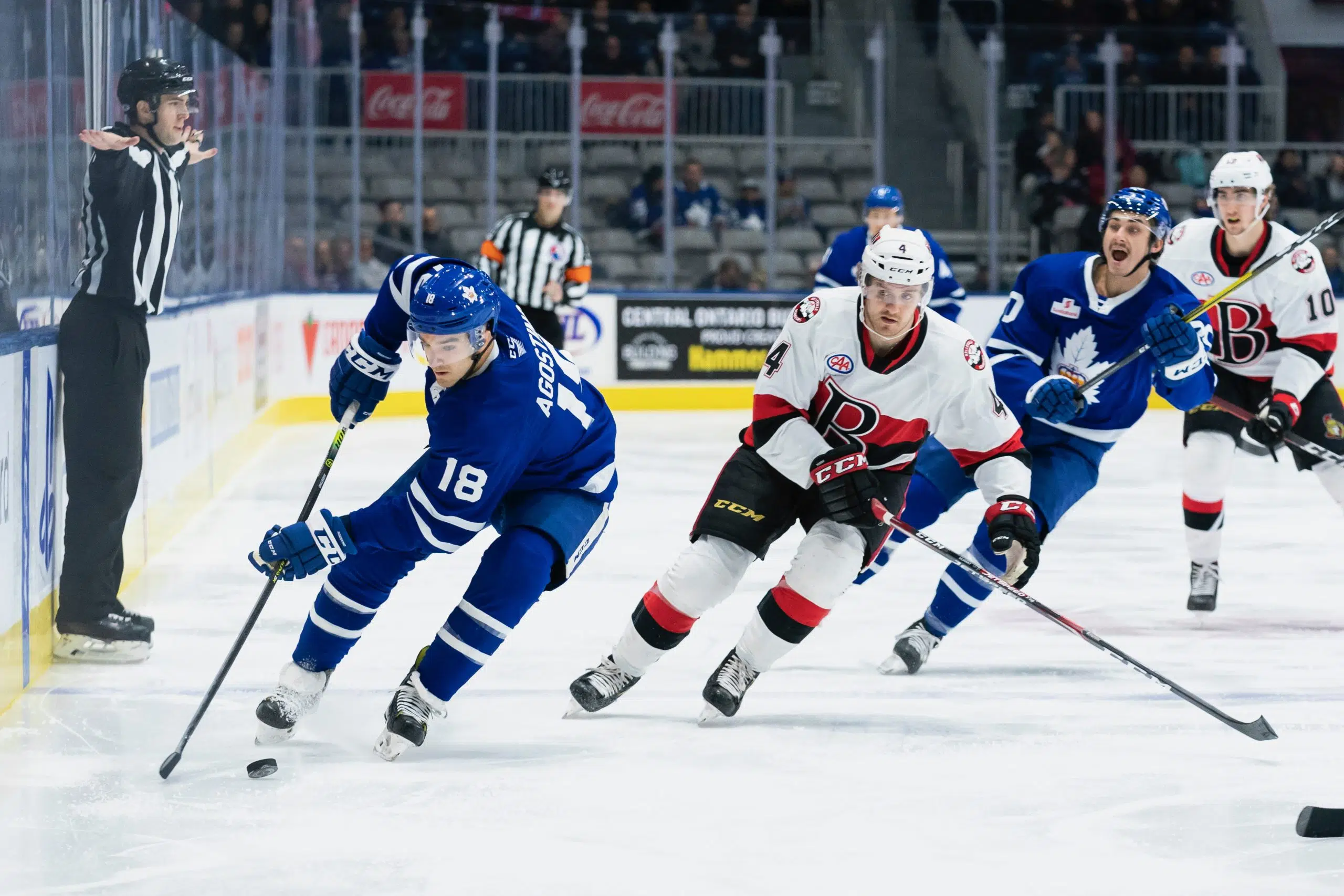 B-Sens drop two four-goal leads and lose in OT to Marlies