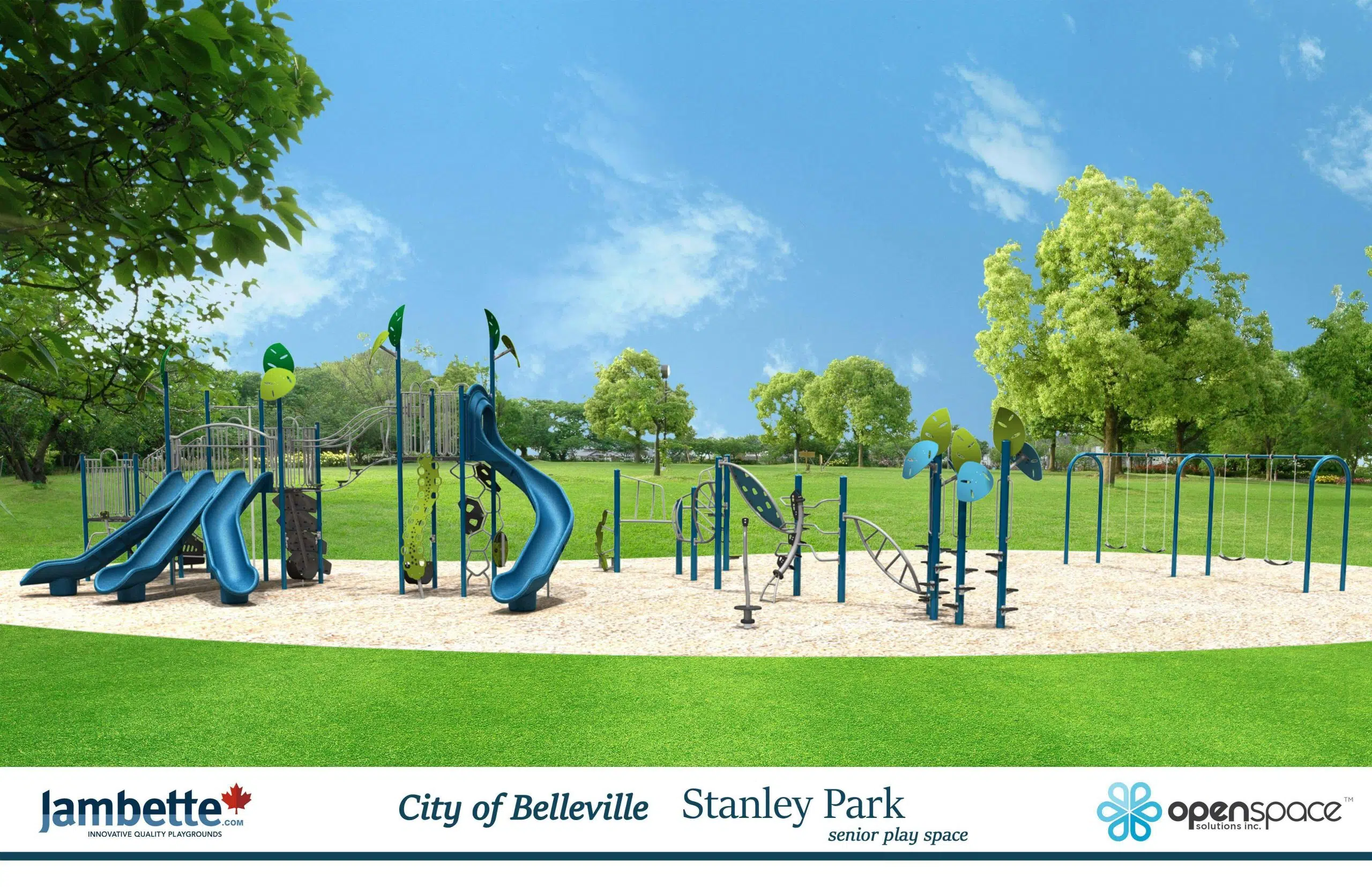 Children's playground in Stanley Park in 2020