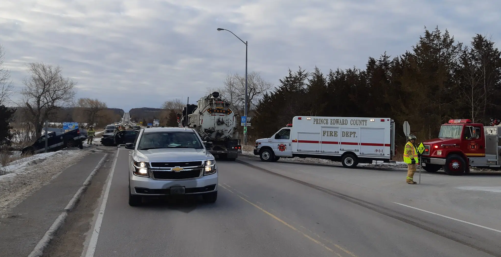 Crash closed 49 during morning commute