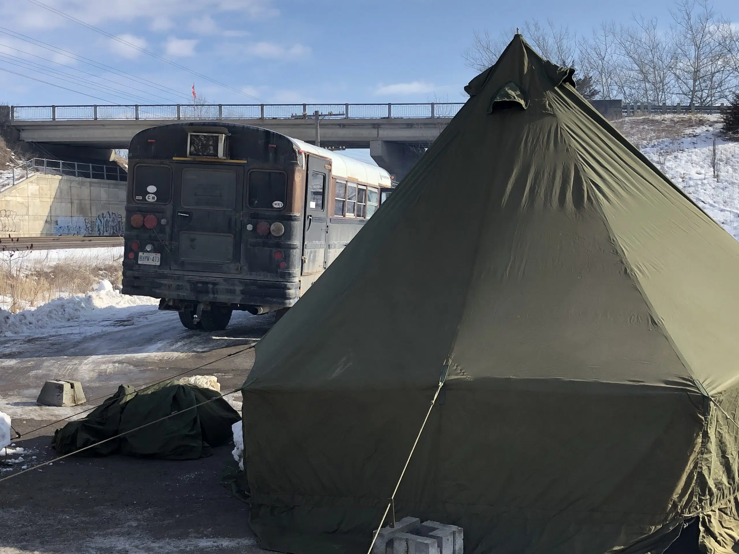 Second protest site set up near Hwy. 49