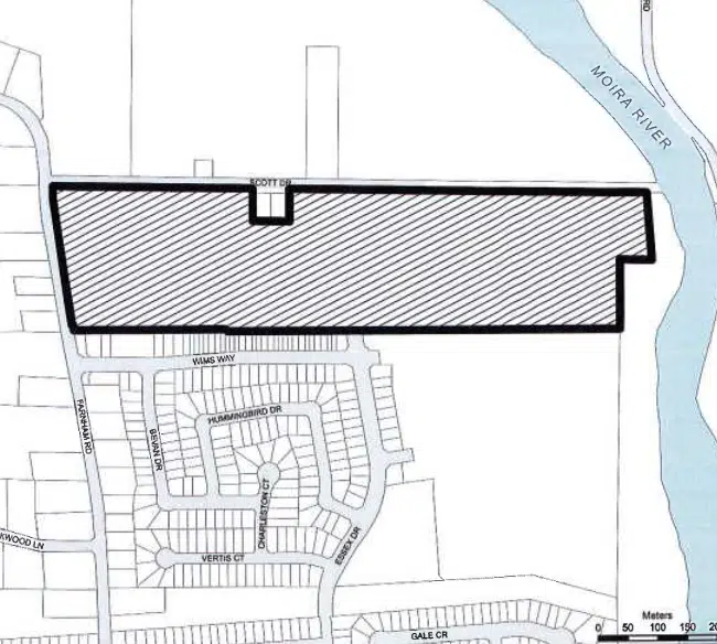 Large housing development in planning stage