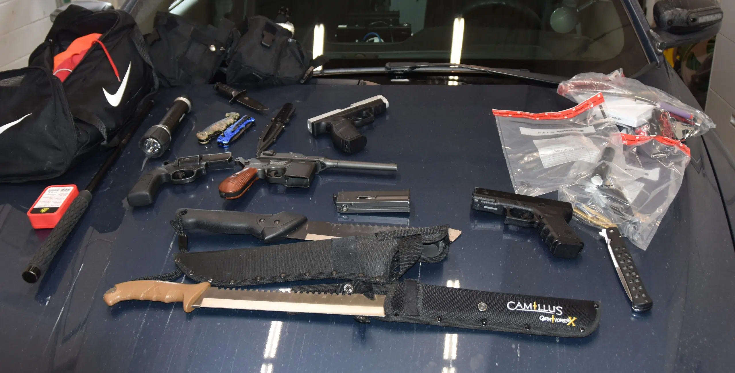 Multiple weapons seized