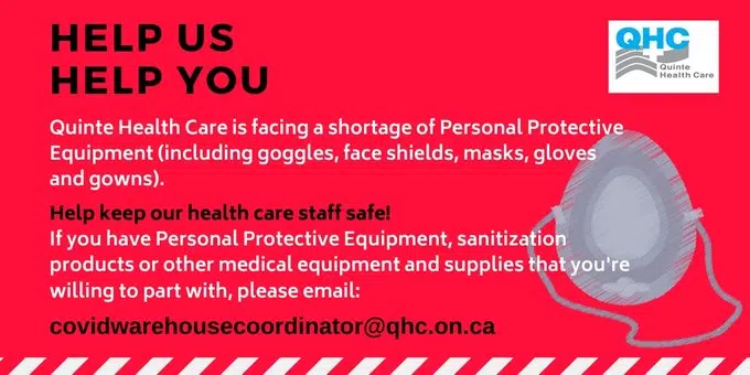 QHC facing equipment shortages, seeking donations