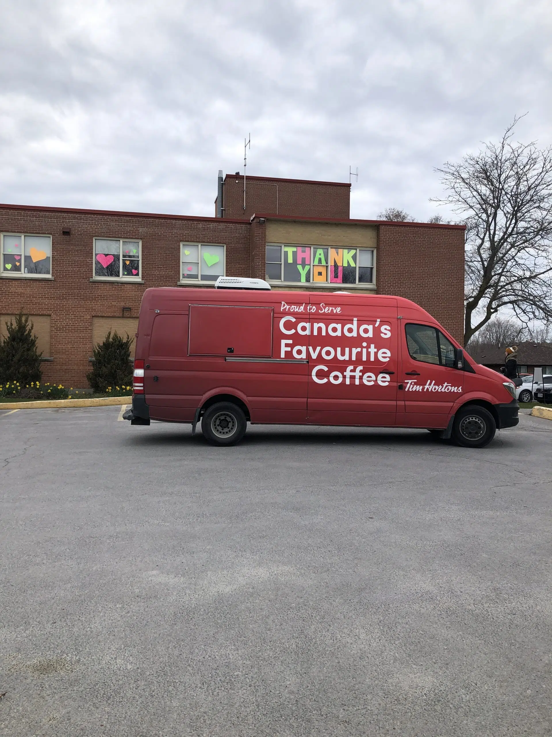 RELEASE:  Tim Hortons delivers to front line workers in PEC