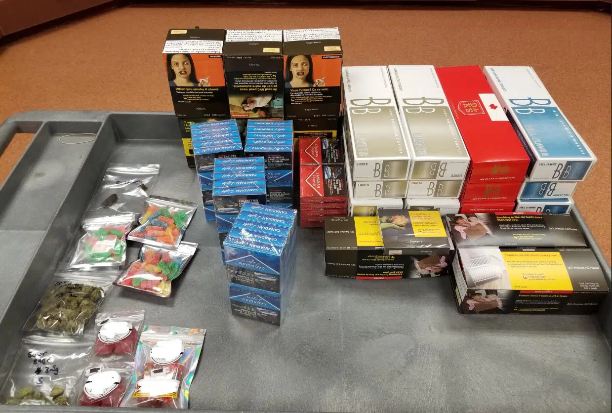 Illegal smokes and cannabis seized near Belleville