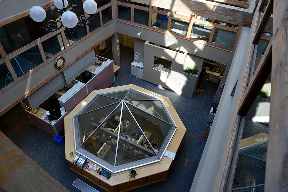 The fate of city hall's atrium skylight