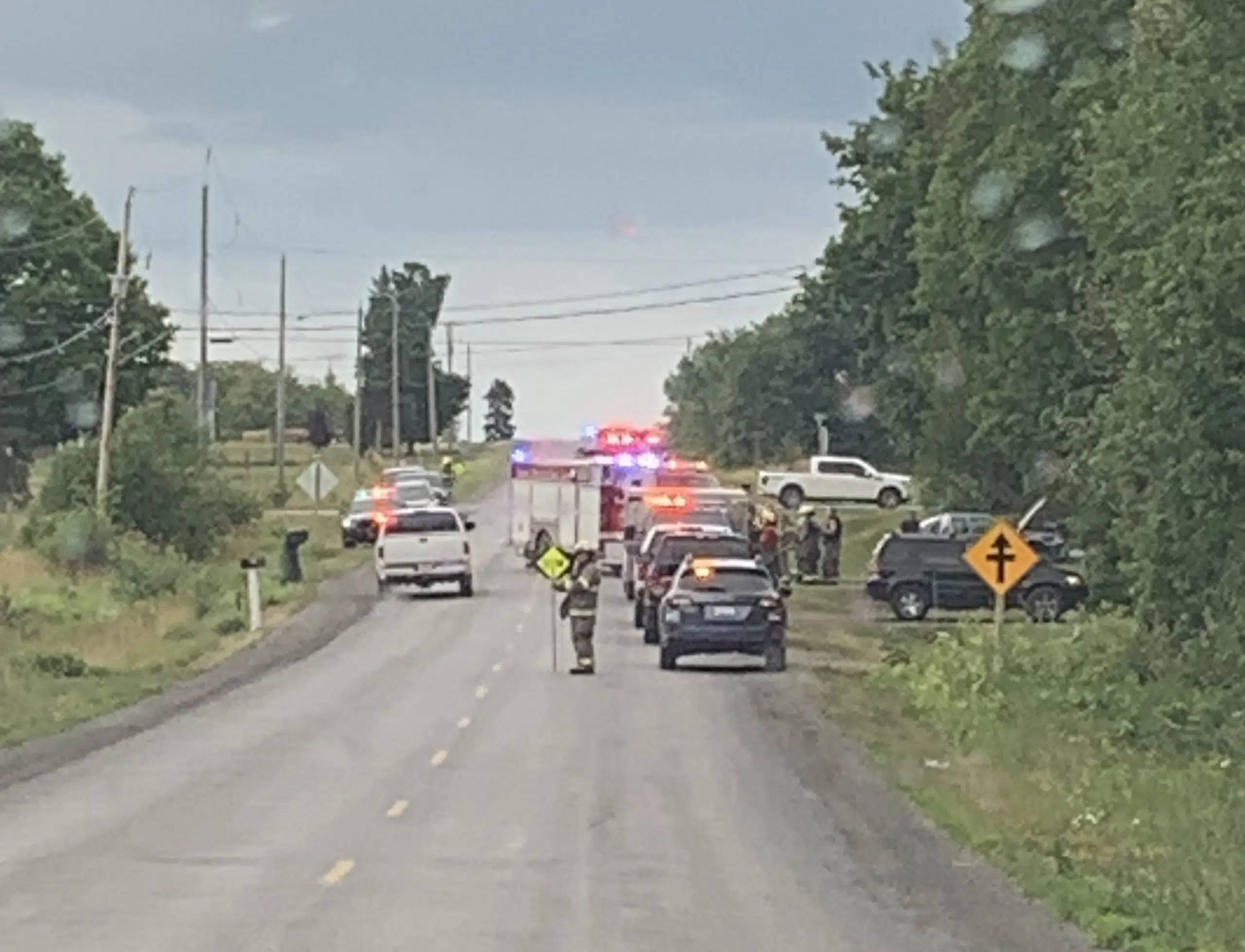 Car rollover near Weese Road