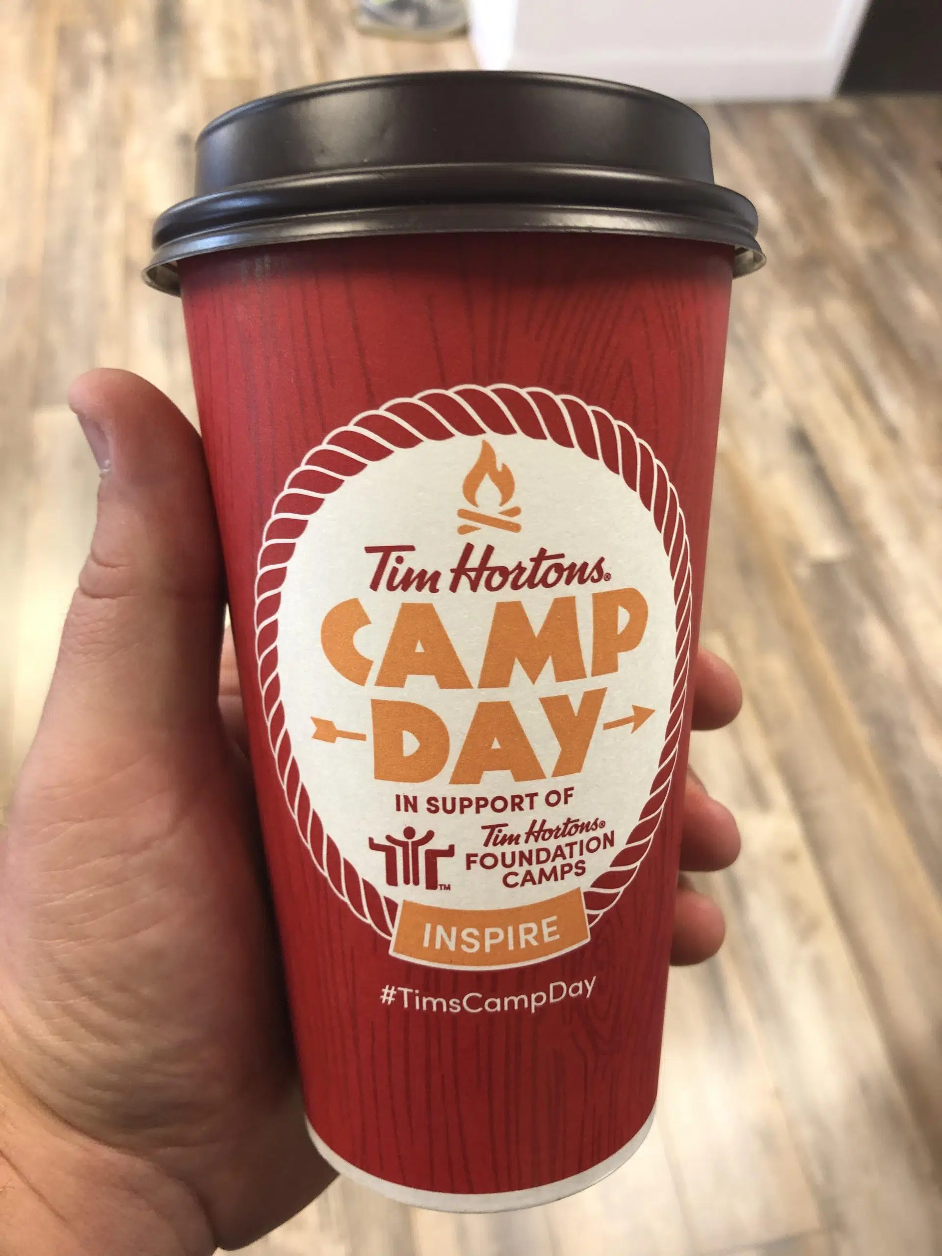 It is Tim Hortons Camp Day