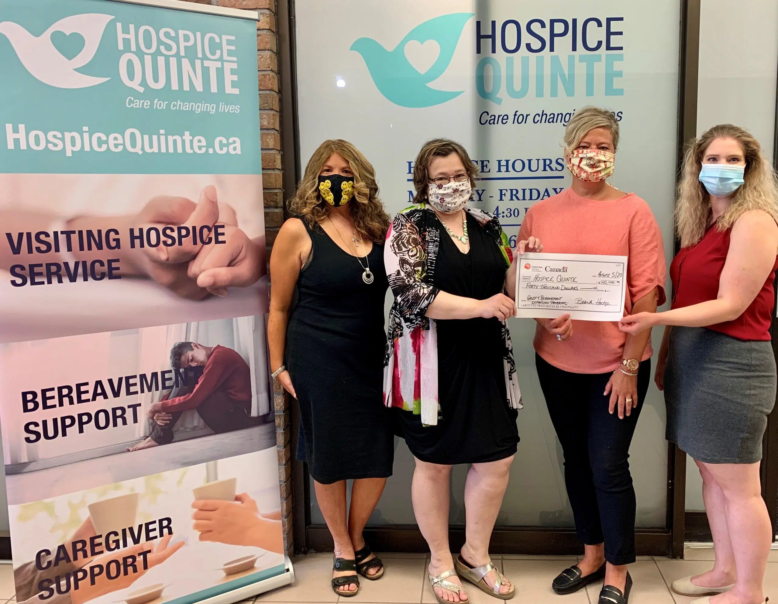 Feds give $40,000 to Hospice Quinte through Emergency Community Support Fund