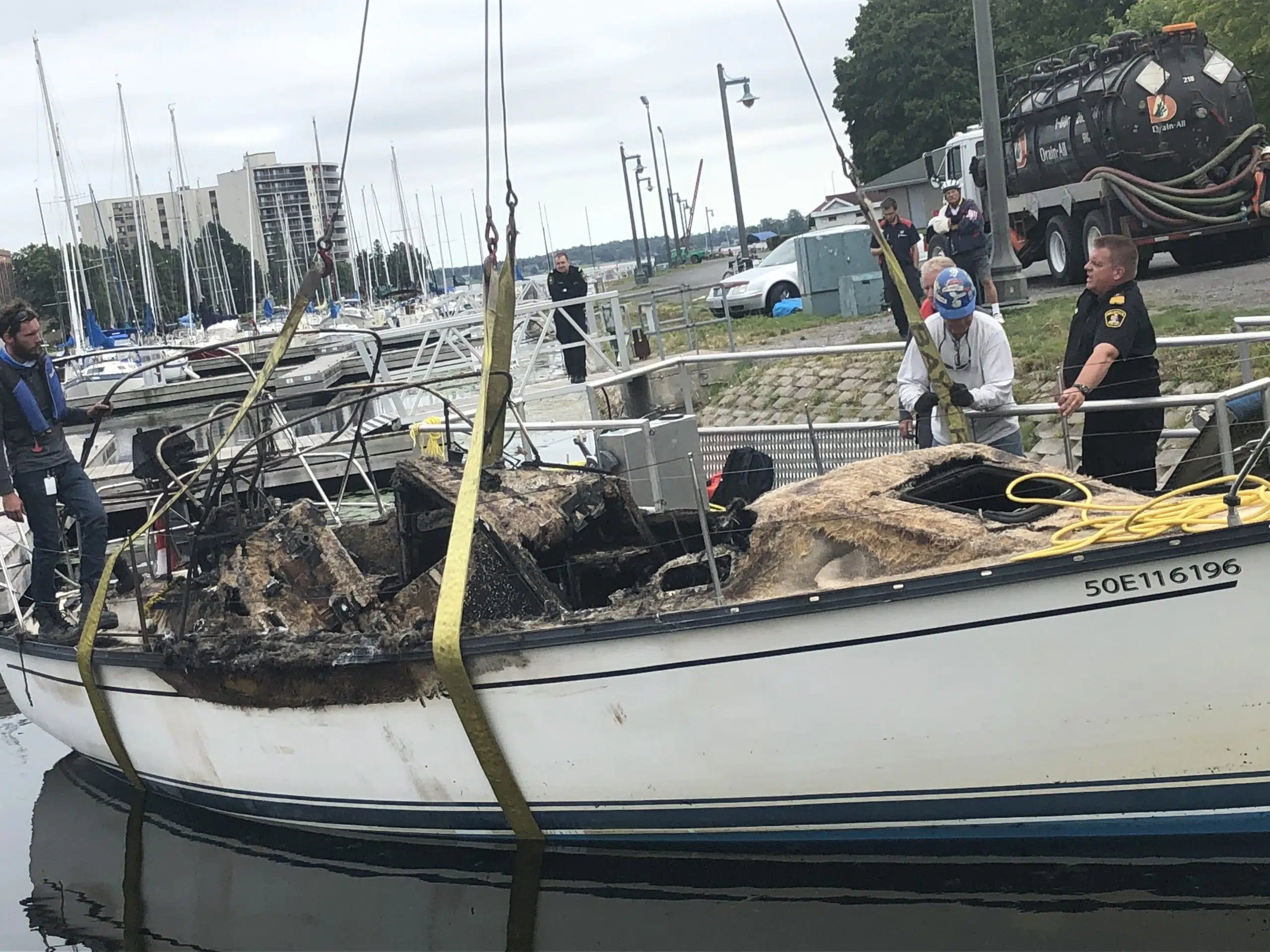 UPDATE: Ontario Fire Marshal on scene of Belleville boat fires