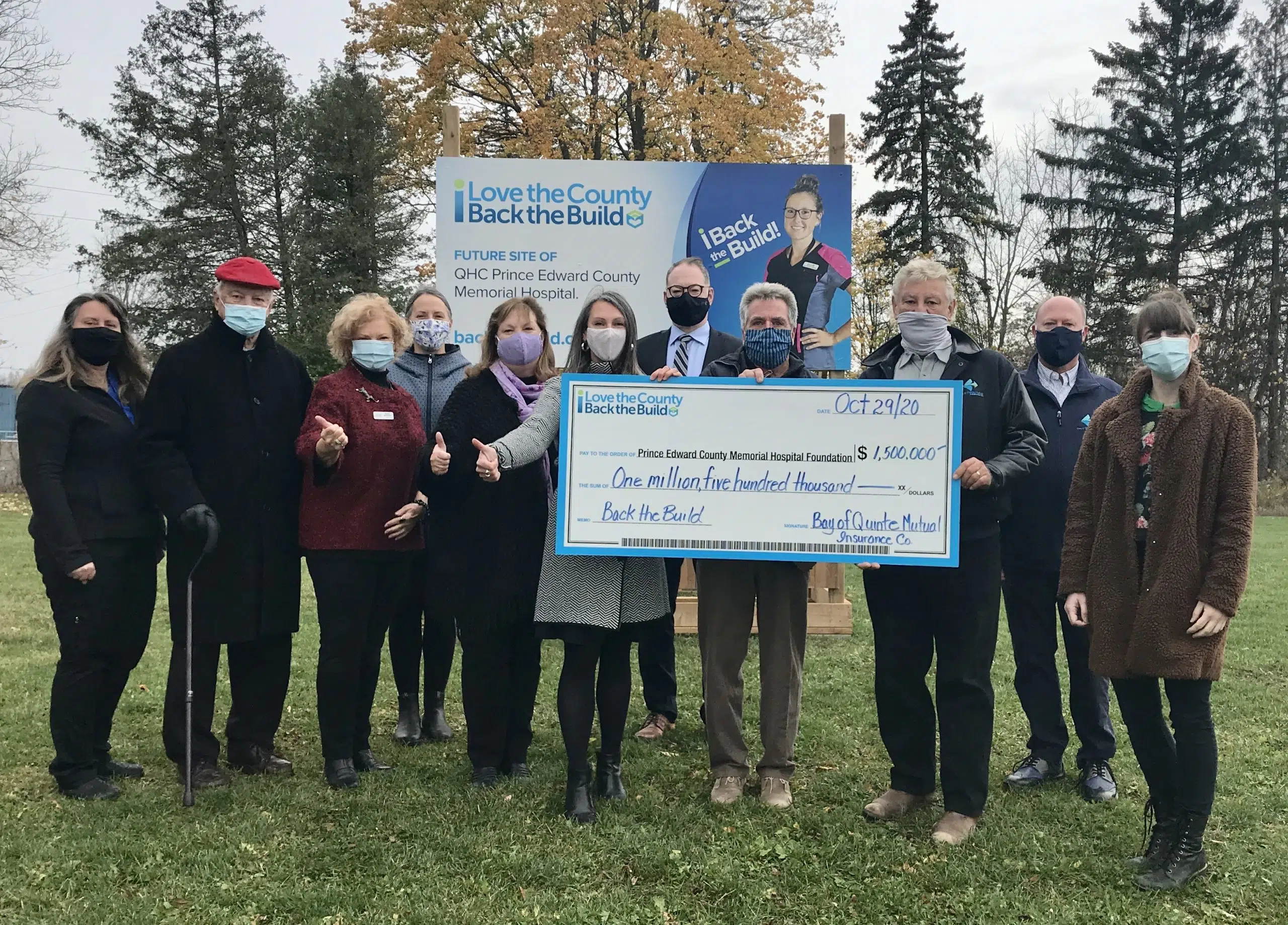 Local insurance company donates $1.5 million towards new hospital in Picton