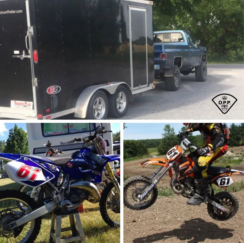 Trailer, dirt bike, and more stolen near Wooler