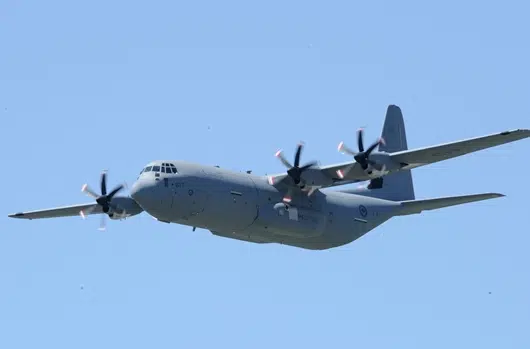 Hercules from 424 to fly by Redblacks game