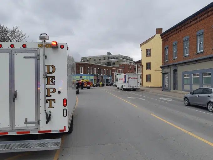 Intersection closed in Downtown Picton