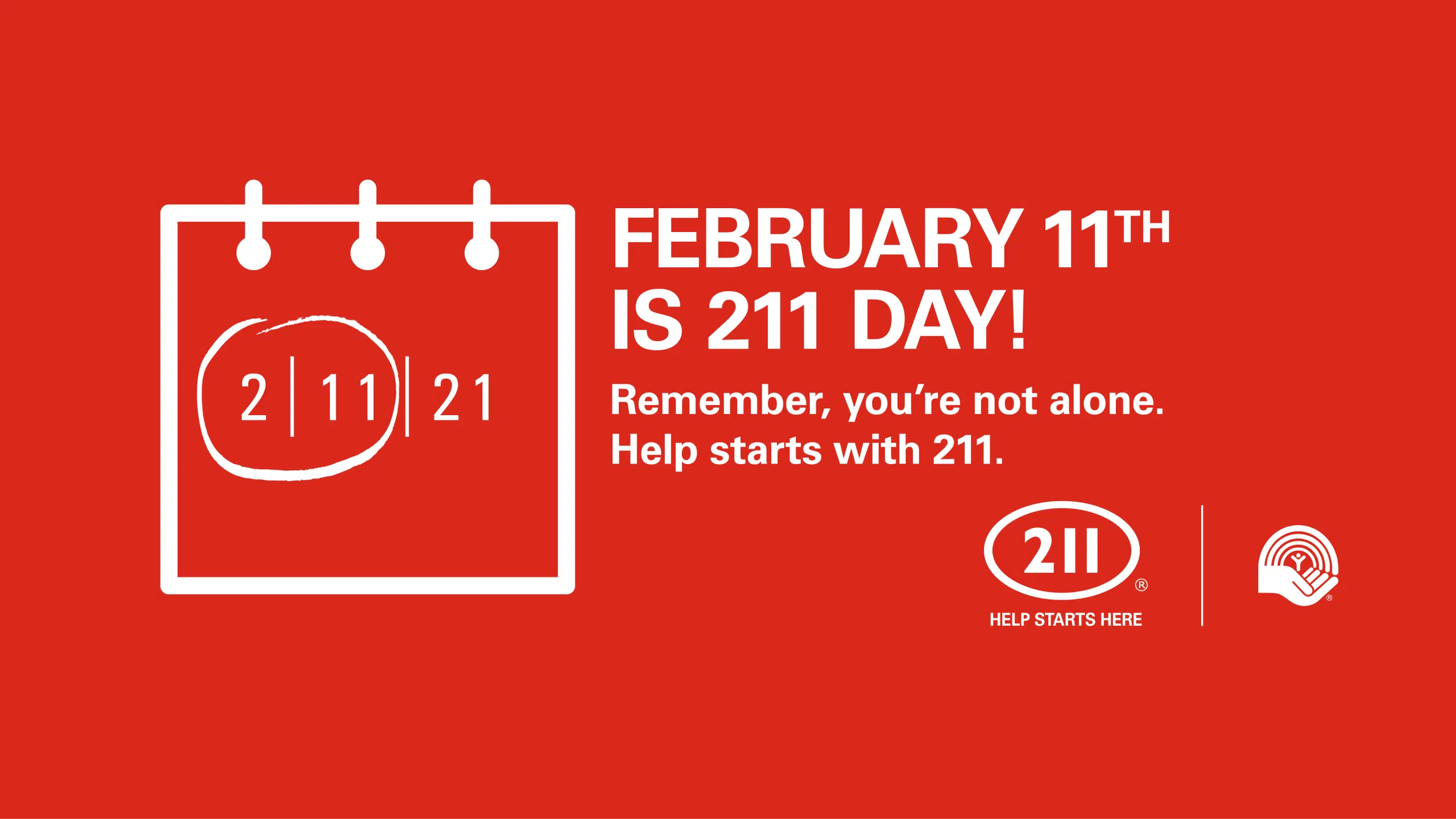 February 11th or 2/11 is 211 Day