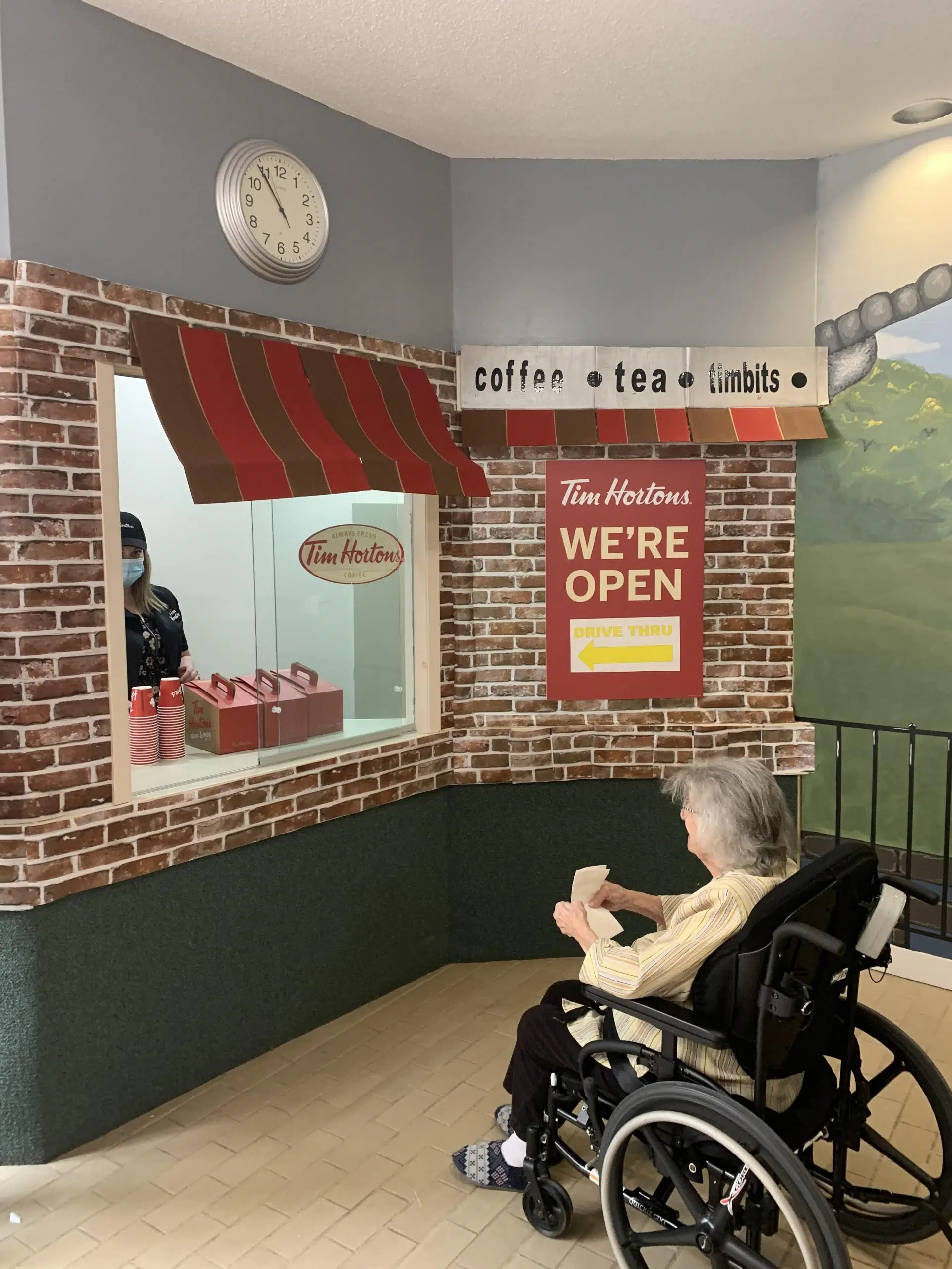 Timmy's Pop-up surprise for residents of H.J. Mcfarland