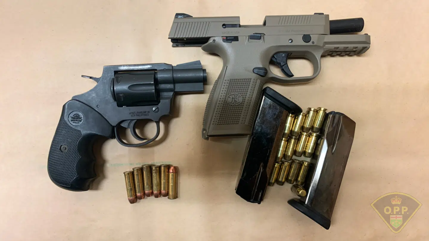 Weapons and ammunition seized by OPP