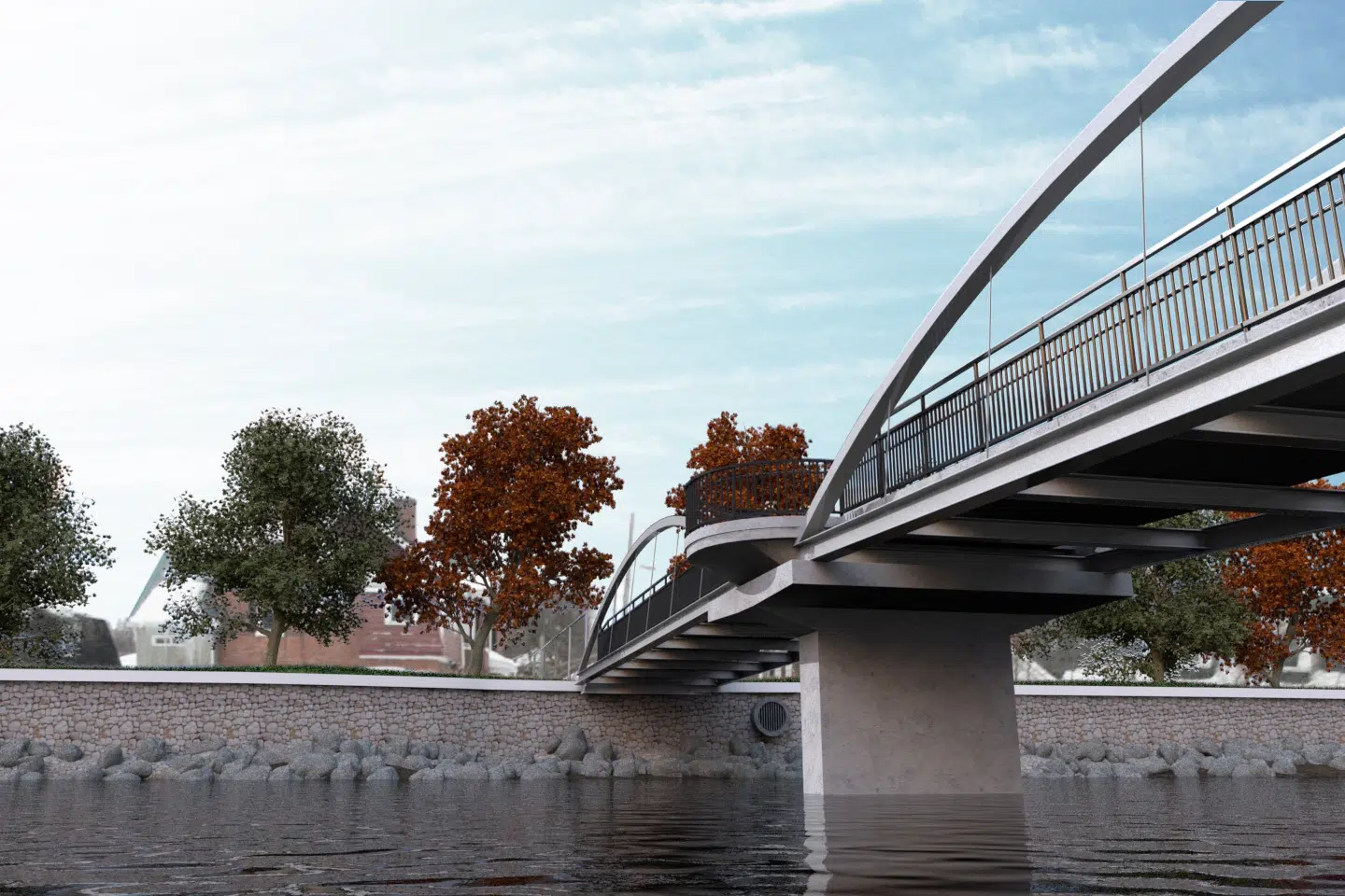 Foot bridge construction starting in July