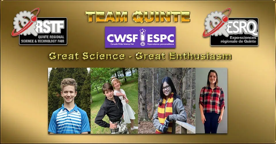 RELEASE: Quinte students in national science fair