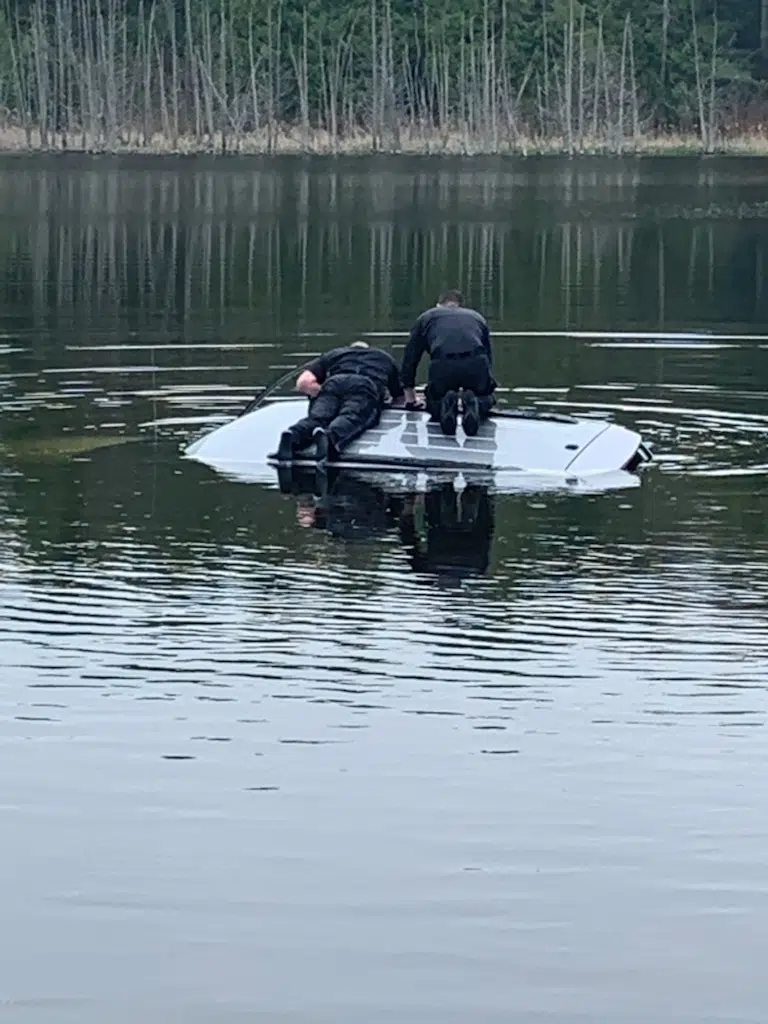 OPP investigating car found underwater in Brighton