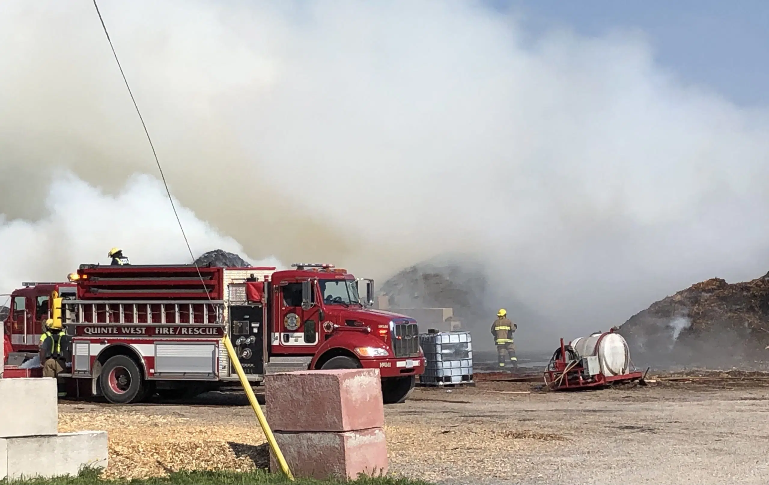Mulch fire and more in Quinte West