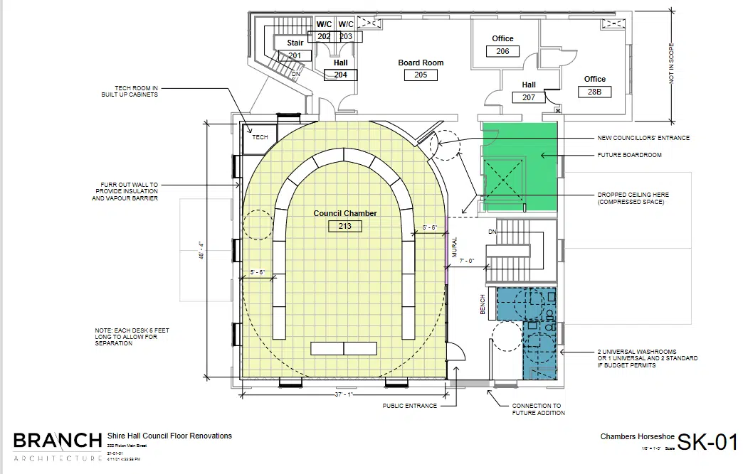 New look likely for Shire Hall council chamber