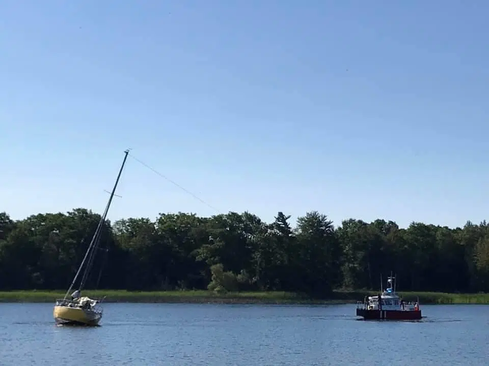 RELEASE: Sailboat runs aground