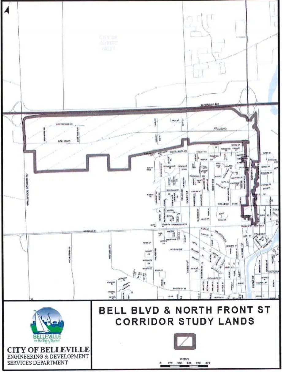 Bell Boulevard North Front Street Corridor Map 