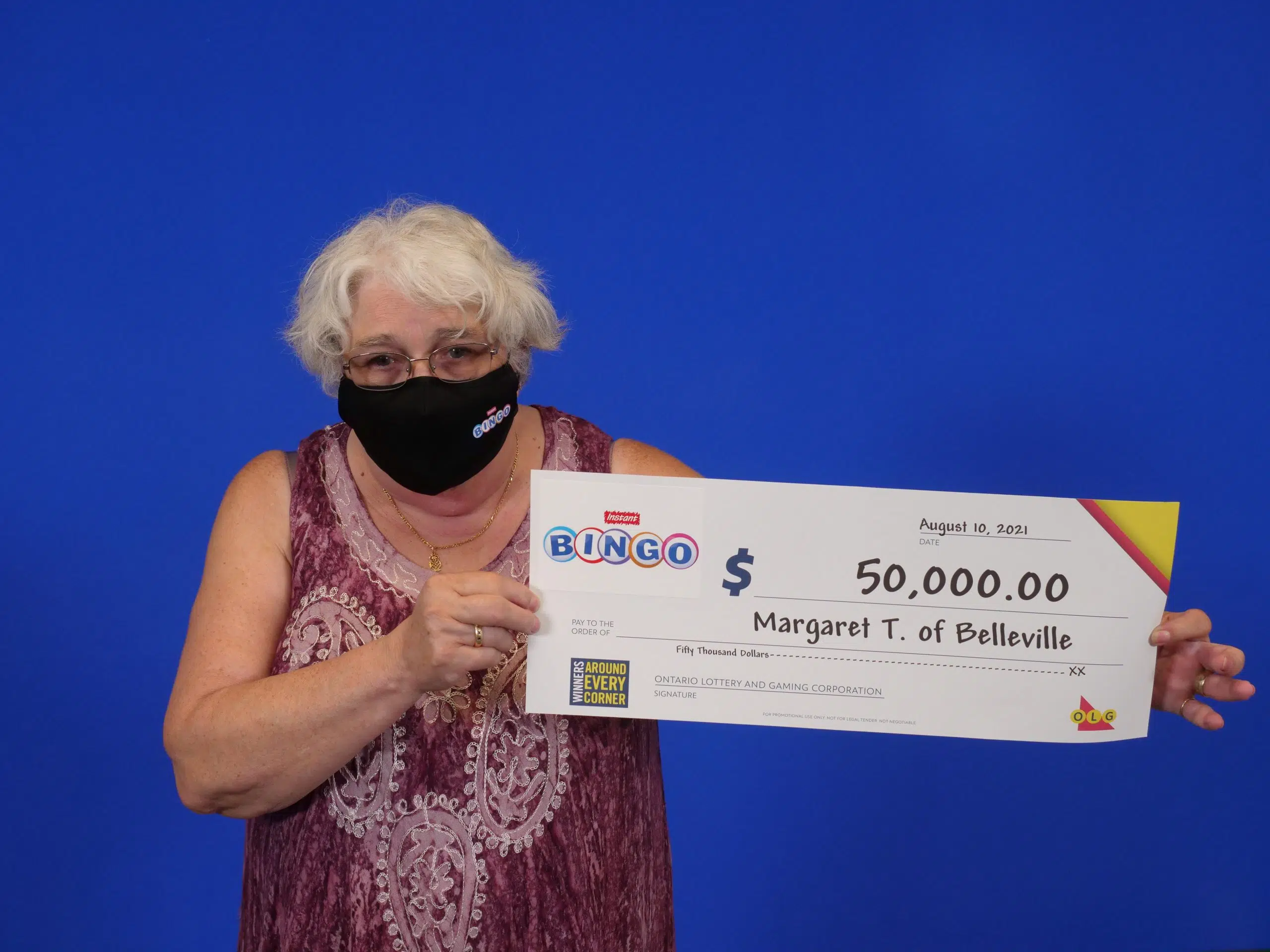 Lottery win for Belleville woman