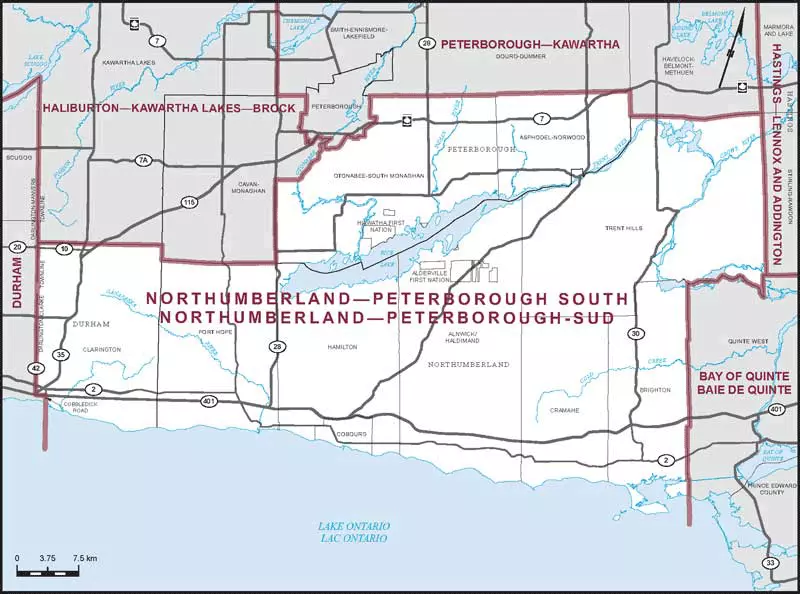 It's final in Northumberland-Peterborough South