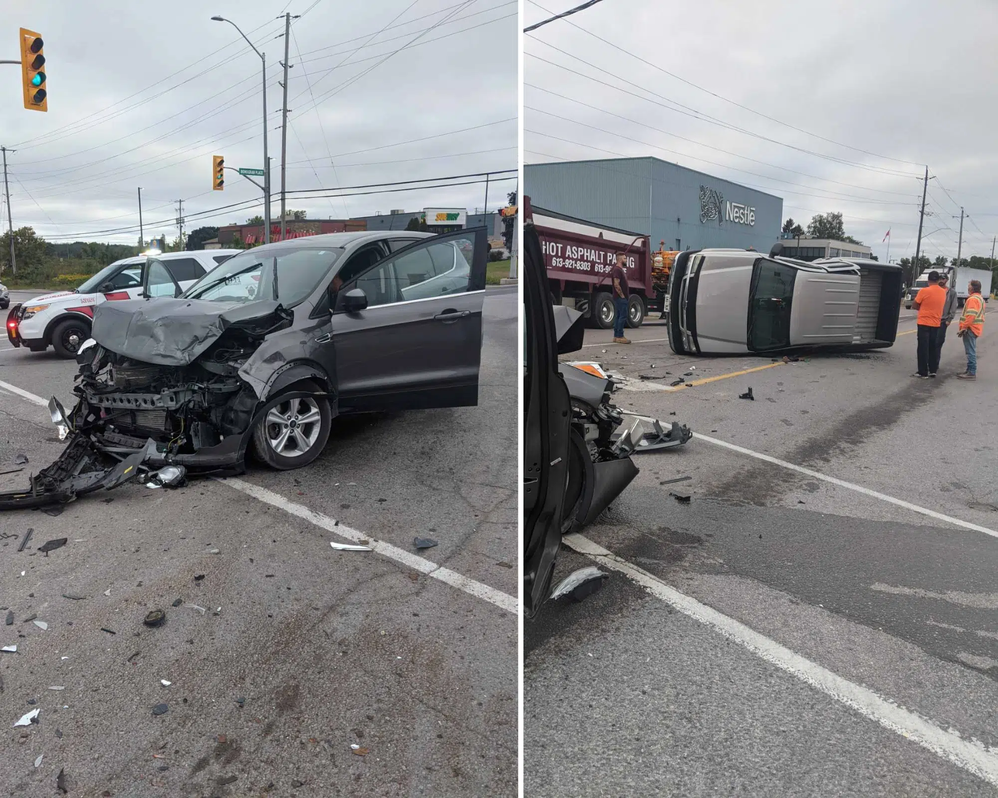 Minor injuries after two-car crash in Quinte West