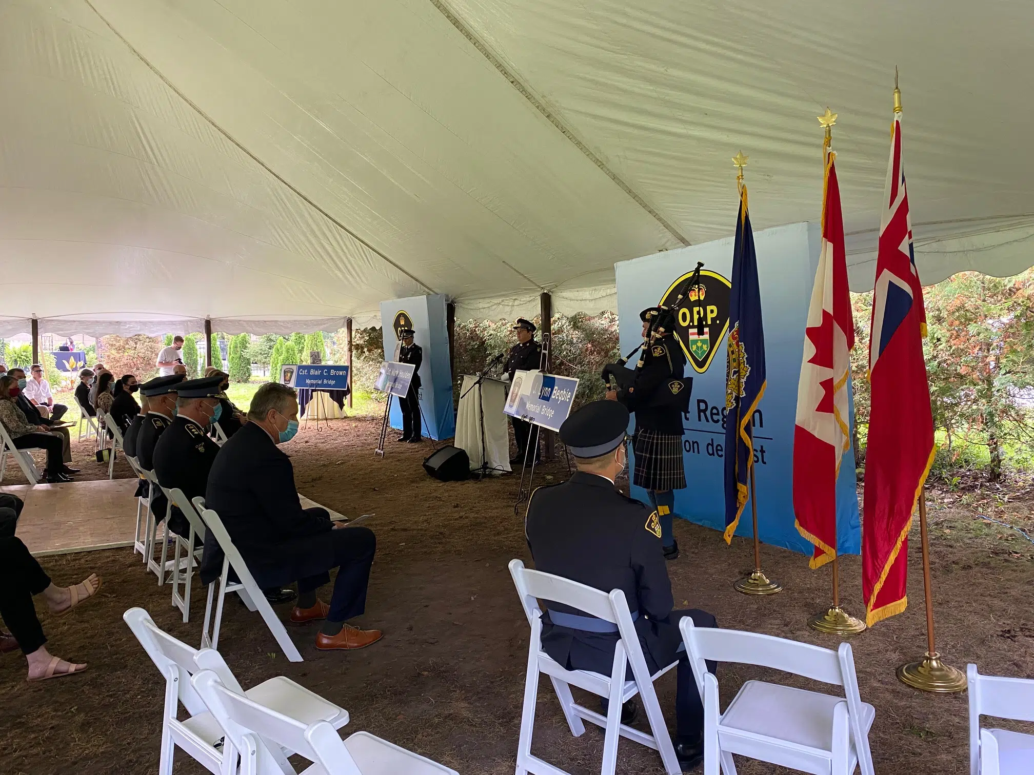 Bridges dedicated in honour of fallen Trenton Police Service officers