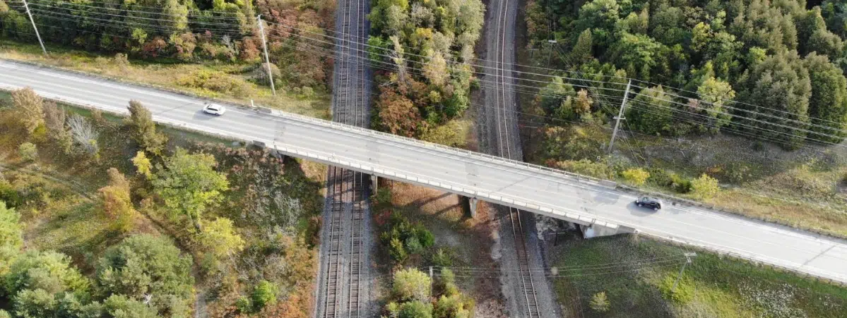 Preparing rail overpass for future traffic increases