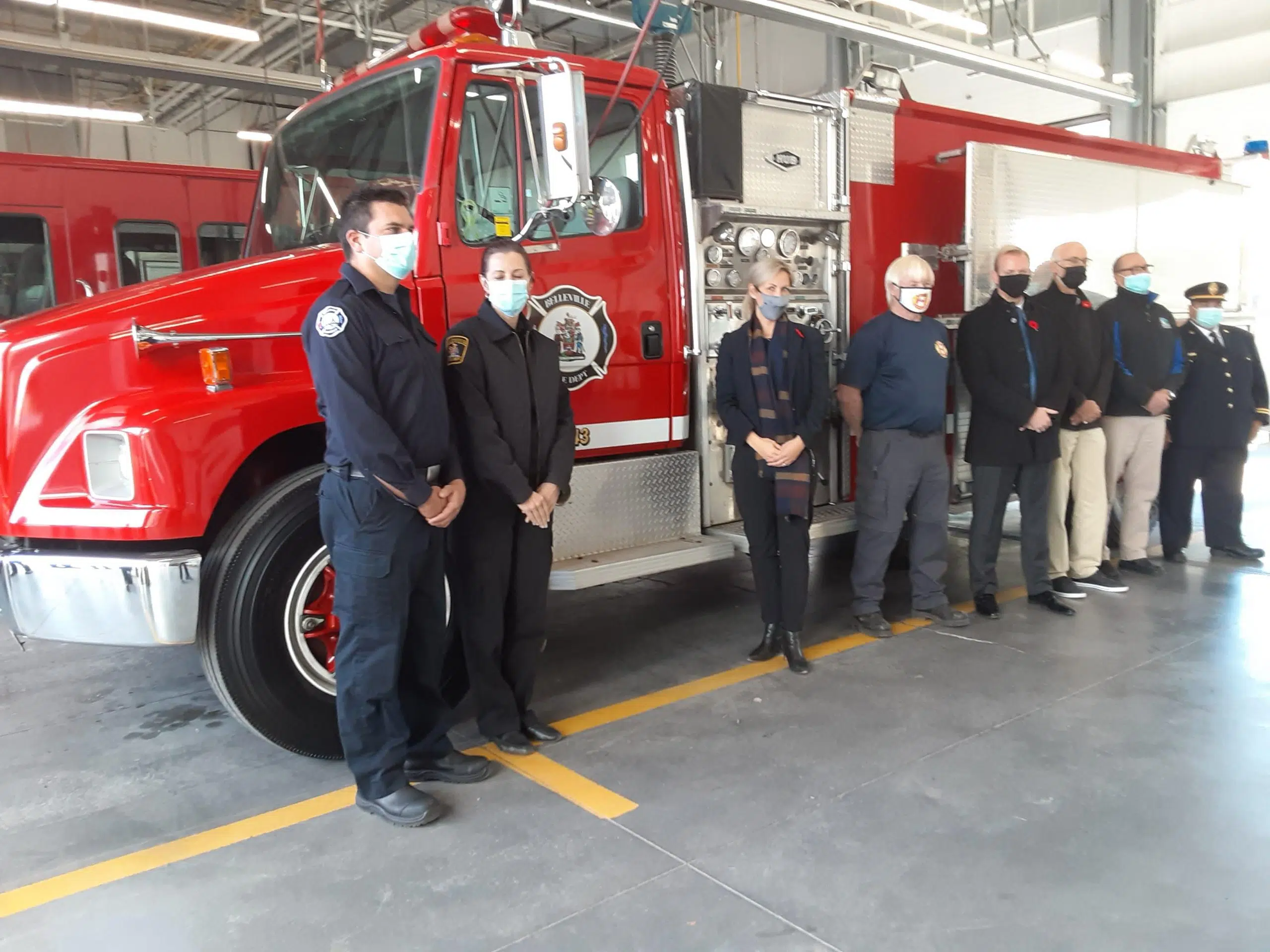 Belleville firefighters helping another fire station