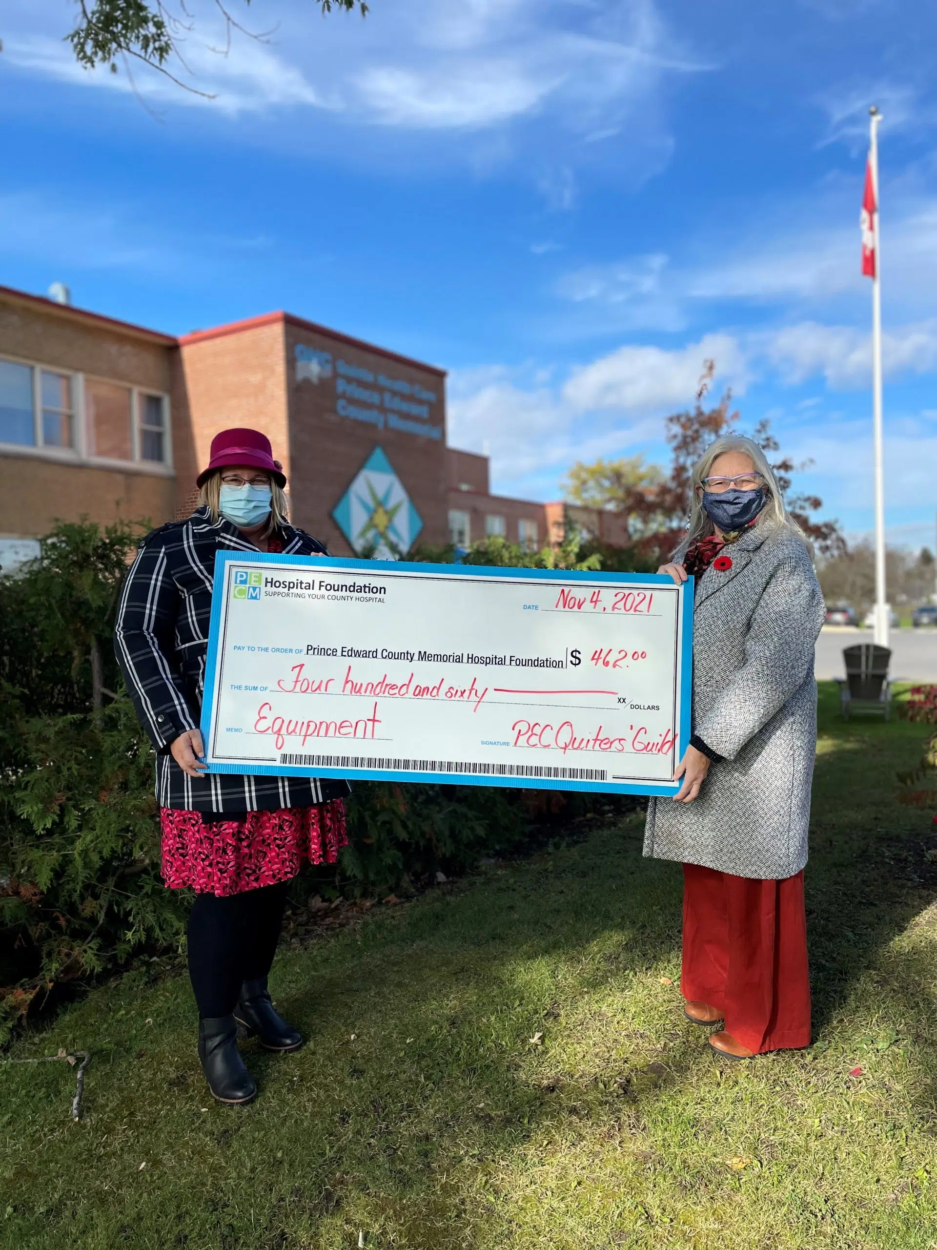 Quilters' Guild makes another donation to PECMHF