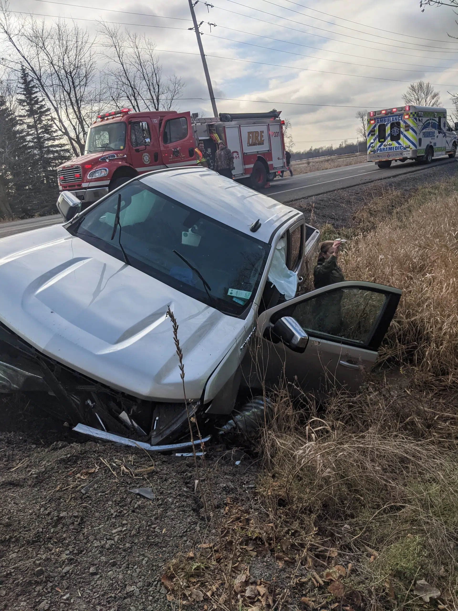 Single vehicle crash in Quinte West sends one to hospital