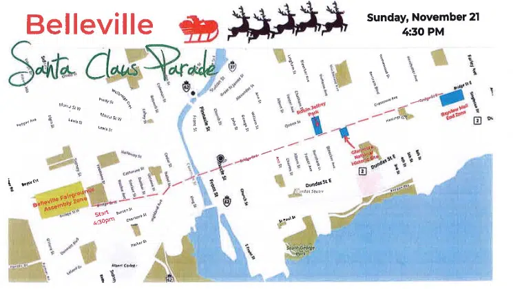 Belleville's Santa Claus Parade returns Sunday