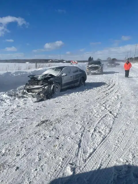 White out conditions cause County Rd. 40 closure