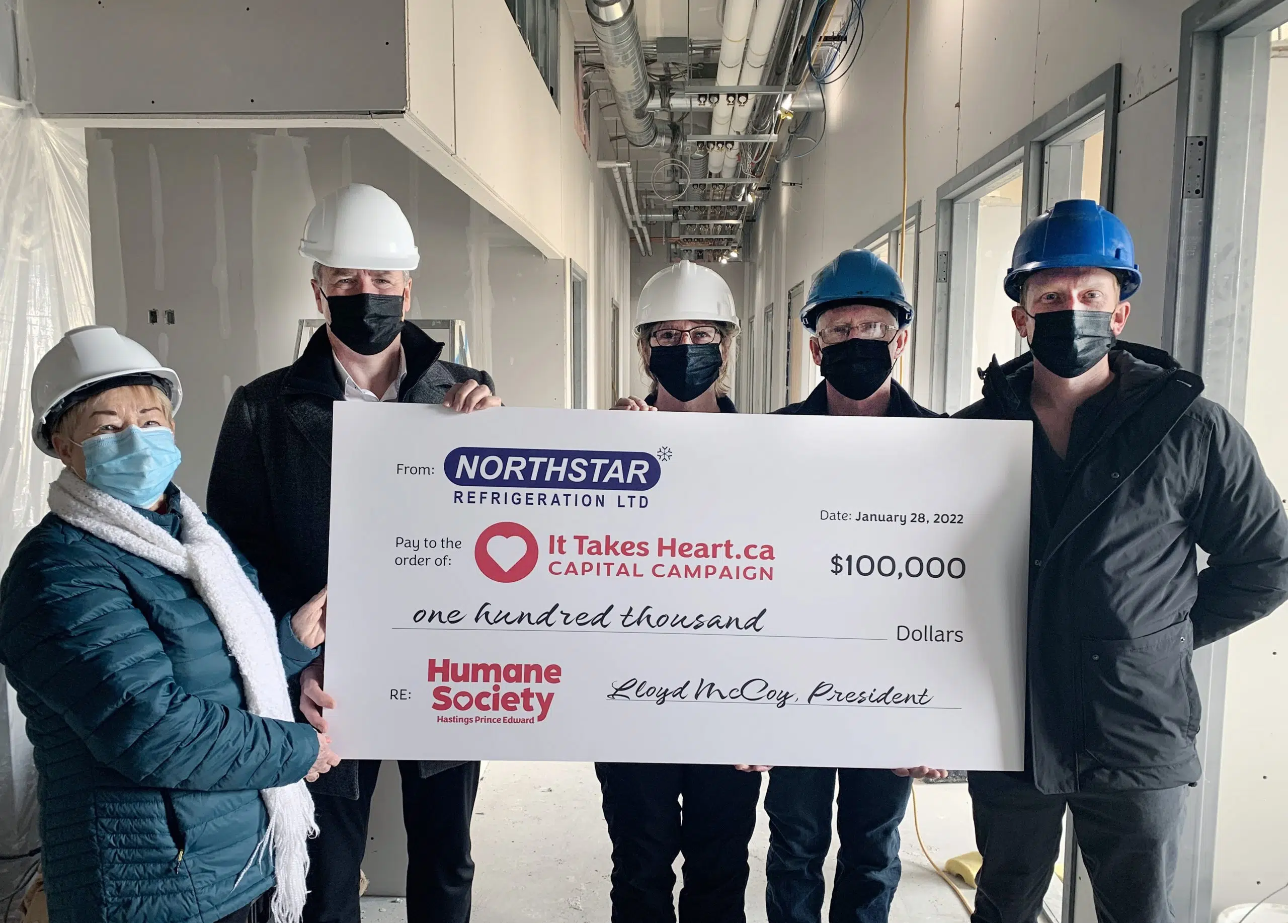 Northstar Refrigeration makes $100,000 donation to Humane Society