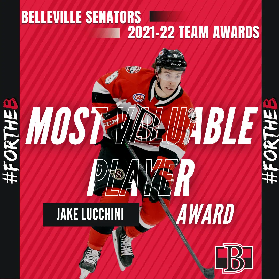 Belleville Sens honour their own with annual team awards