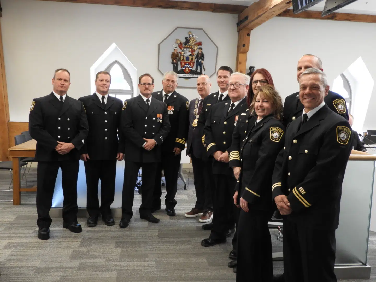 Belleville firefighters receive recognition