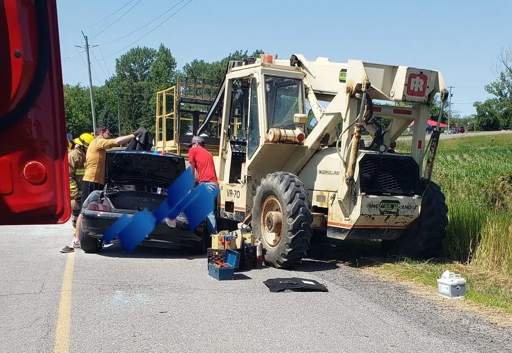 UPDATE: "Life-altering injuries" after collision between vehicle and tractor in Napanee