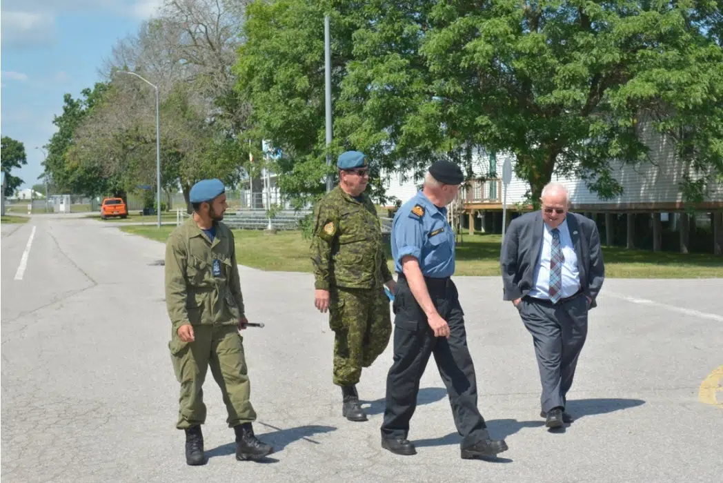 Mayor Harrison meets with air cadets training in Trenton